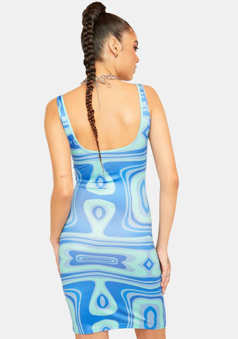 My Rules Swirl Print Mini Dress