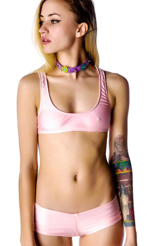 Sweet Heart Cut Out Bikini Top