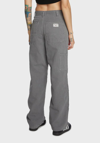 Cord Panel Carpenter Pants