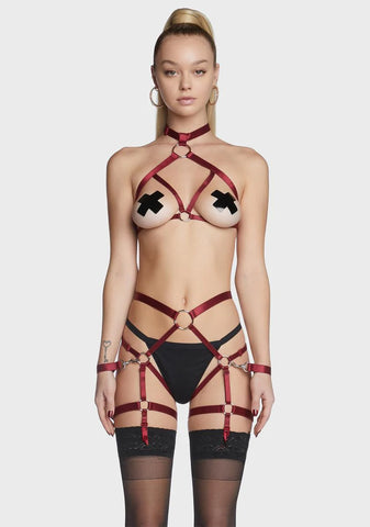 Been So Long Bondage Lingerie Set