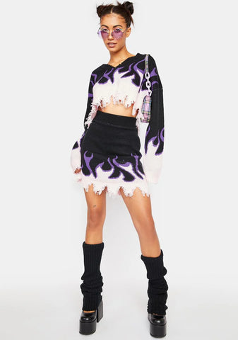 Baby Raise Hell Sweater Skirt Set