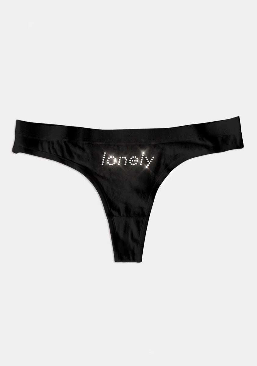 Lonely Rhinestone Thong