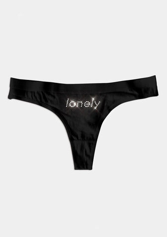 Lonely Rhinestone Thong