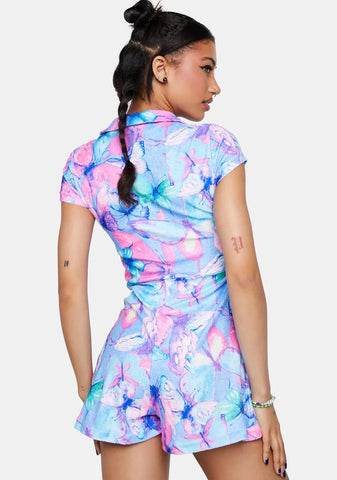 Metamorphosis Toweling Zip-Up Romper