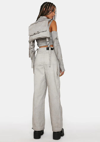 Compression Unisex Suspender Backpack Pants