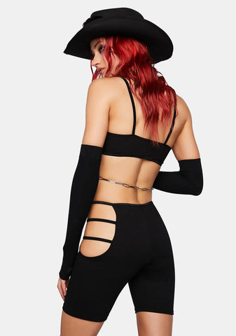 Cheeky Cut-Out Shorts