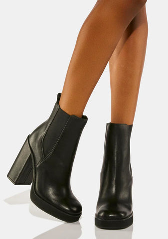 Triple Leather Chelsea Boots