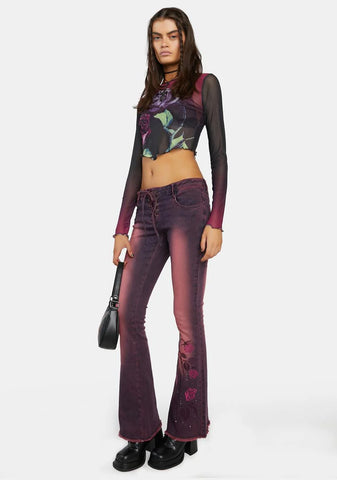 Life Of Leisure Embroidered Jeans