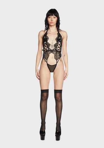 Femme Fatale Crotchless Teddy