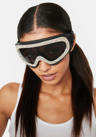 Midnight Freaky Encounters Rhinestone Goggles