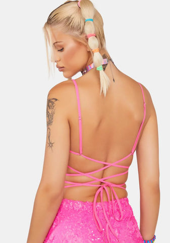 Sweet Infinity Dream Sequin Bra Top