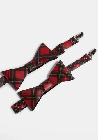 Red Plaid Garters