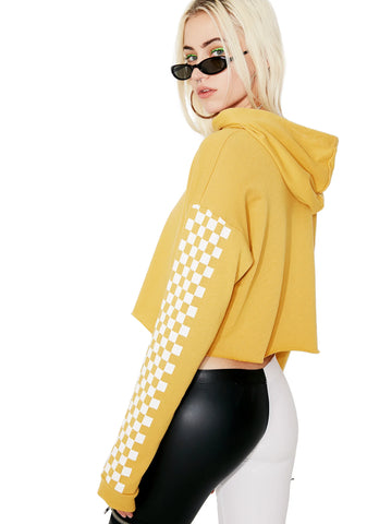 On Ur Mark Cropped Hoodie