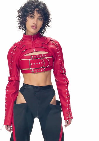 Daddy Belt Top - Red