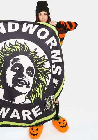 Beware Of Sandworms Beach Towel