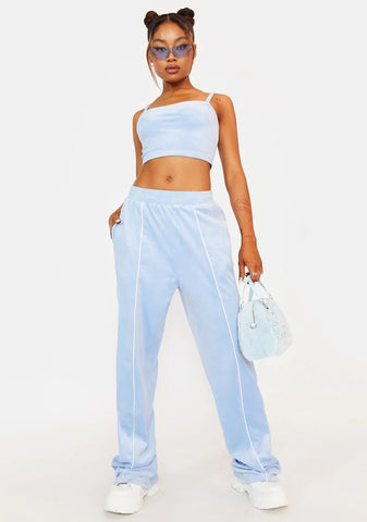 Watch The Clock Velour Lounge Set