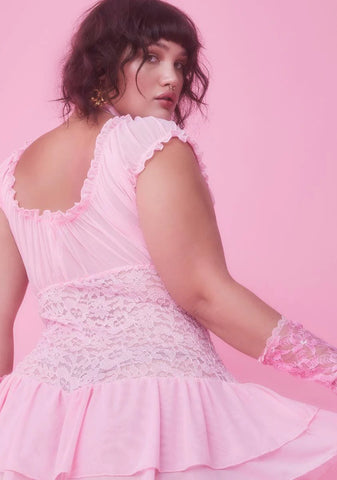 Miss Where's My Slipper Lace Teddy