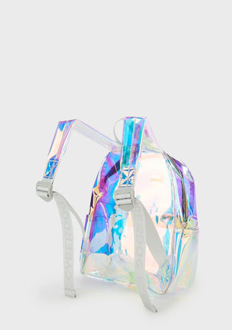 Iridescent Mini Light Up Backpack