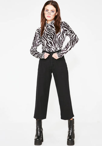 LO Black Wide Leg Jeans