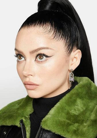 My Devotion Padlock Earrings