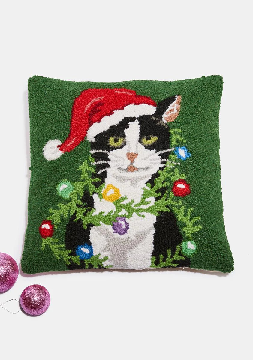 Holiday Cat Pillow
