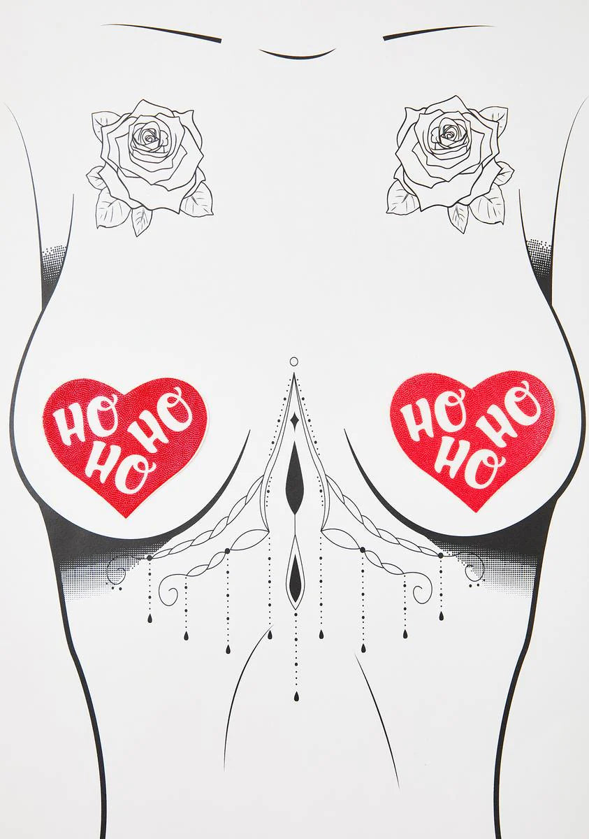 HOHOHO Heart Pasties