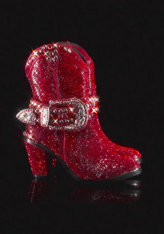 Sheriff Shine Cowboy Boots - Red