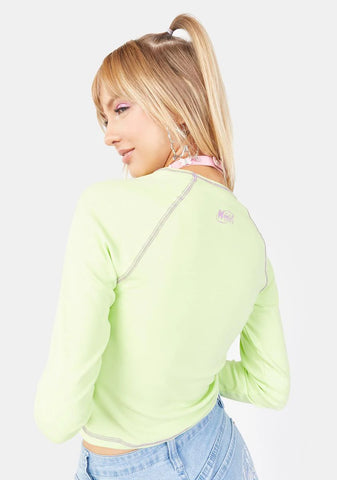 Kiko Bunny Long Sleeve Raglan Tee