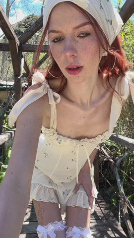 Wildflower Fables Mini Dress - Ivory