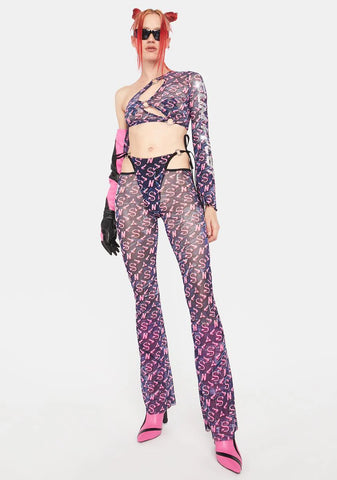 Cum & Play Flare Thong Pants