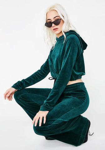 Velour Warm Up Pants