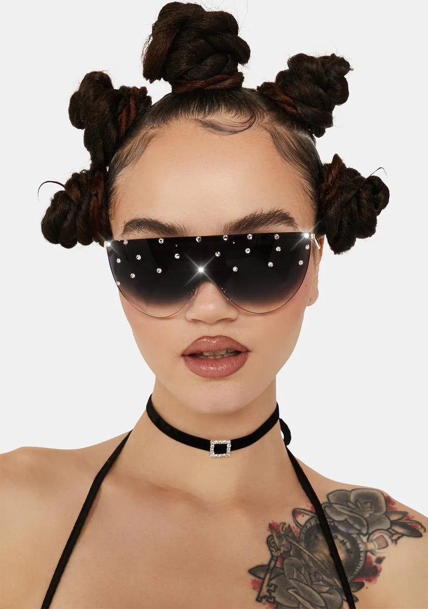 Shine On Me Rhinestone Sunglasses