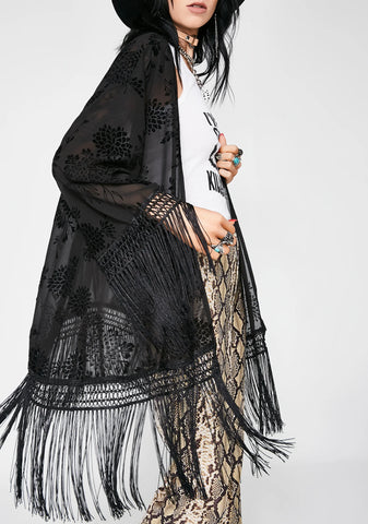 Festie Fever Sheer Kimono