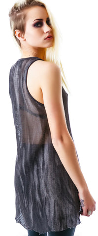 Industrial Mesh Tank - Black