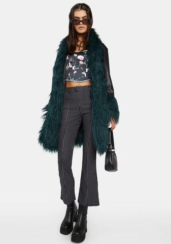 The Girl Code Pinstripe Trousers