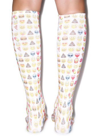 Emoji Knee High Socks