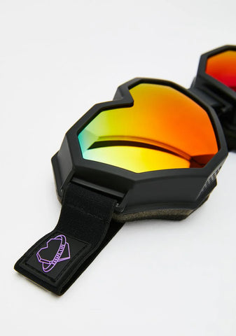 Black Heart Goggles
