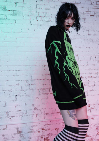 It's Alive Oversized Knit Sweater