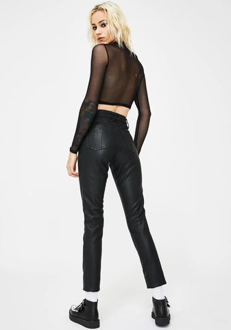Faux Leather Pants