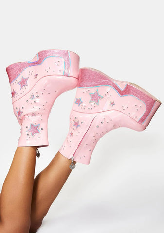 She's Invincible Platform Boots