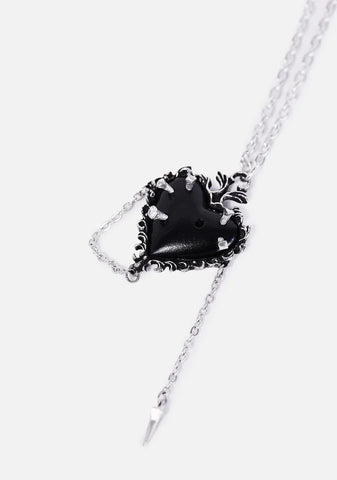 Witches Heart Chain Necklace
