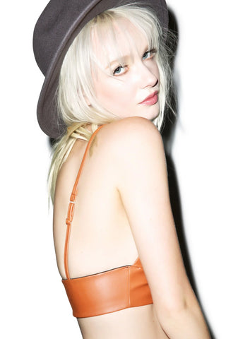 Bad Kitty Bralette - Light Orange