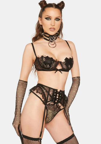 Lashes For Lace Lingerie Set