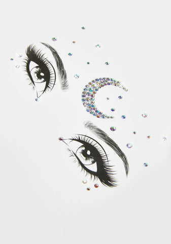 Moonlight Divine Iridescent Face Gems