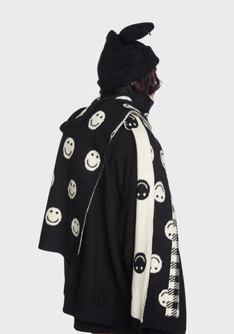 Not So Happy Knit Scarf