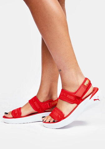 Red Sportie Sandals