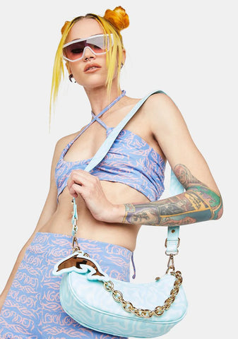 Denver Dolphin Swirl Shoulder Bag