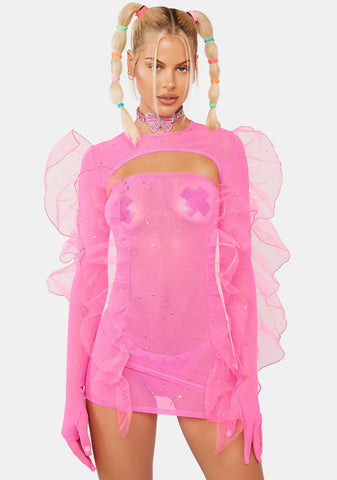 Wonder Pixie Mesh Dress Set