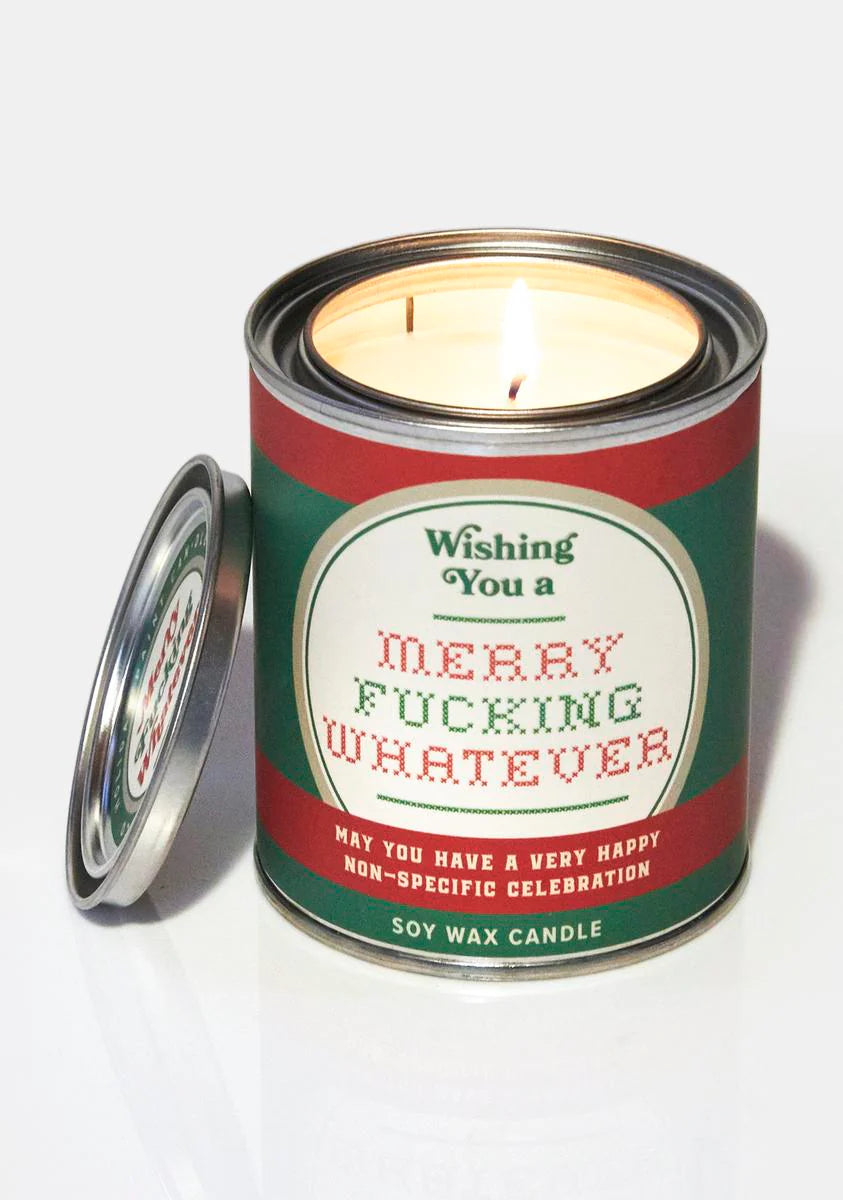 Merry Fucking Whatever Candle
