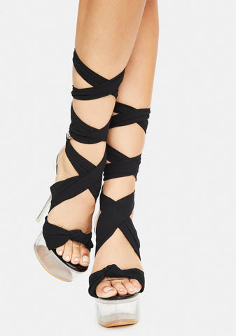 Luxury Life Strappy Platform Heels